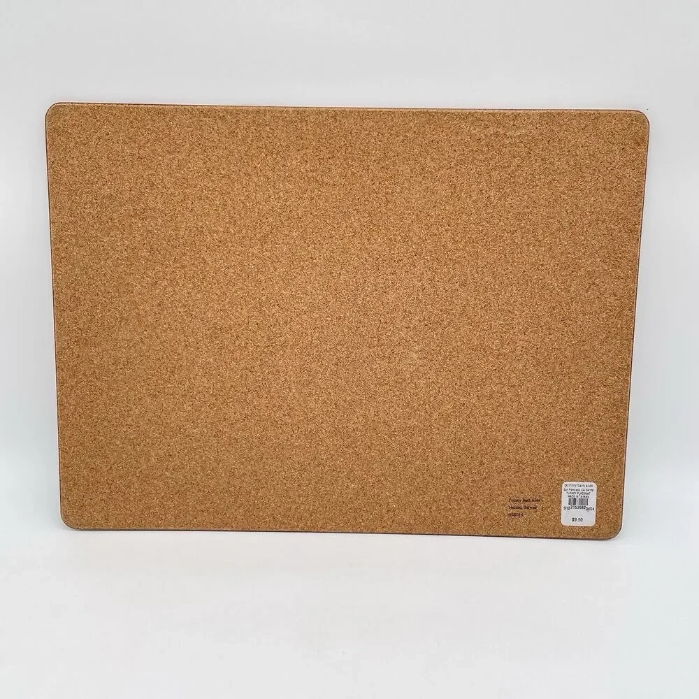 Pottery Barn Kids Turkey Placemats Set of 6 15.5x11.5 Thanksgiving Cork Back